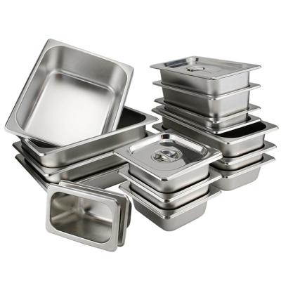 China USA & EU Style Safe And Reliable 20-200mm Stainless Steel Gastronorm GN Pan for sale