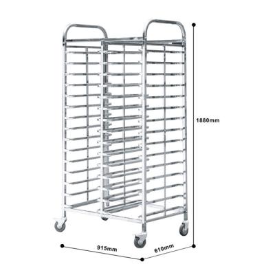 China Home / Restaurant / Bakery Knocked Down Hotel Restaurant Kitchen Stainless Steel Bakery Trolley for sale