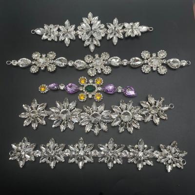 China Flatback ZSY Wholesale Crystal Shoe Decoration Rhinestone Shoe Ornament Rhinestone Bag Buckle for sale