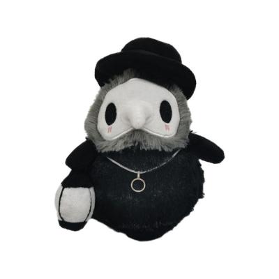 China Soft Stuffed Crow Toy Glowing Doctor Beak Doll Plush Stuffed Plush Plague Bird Beak Doctor Plush Doll for sale