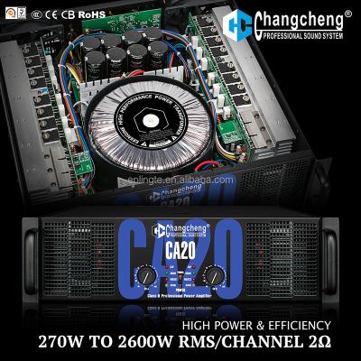 China Lingte/Changcheng CA20 row 3 series high power soundstandard 2ohm soundstandard 2ohm Stable audio amplifier CA20 CA20 row 3 series for sale