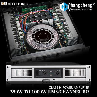 China LINGTE/ChangCheng GX Series, Professional Wattage DJ, KTV 1U/2U/3U Power Amplifier Clear Sound 2U Class H Mi for sale