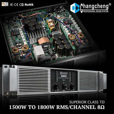 China LINGTE/ChangCheng TD Series Class TD Technology, 2U Power SMPS DJ, Bass Bumping Reliable Professional High KTV 1U/2U/3U Power Amplifier for sale