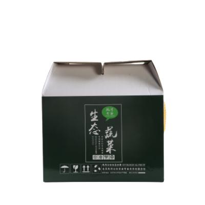 China Waterproof Food Safety Packaging Box Corrugated Simple And Stylish Folding Cardboard Transport Paper Box Customized Box for sale