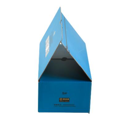 China Recyclable Blue Gift Cardboard Packaging Cardboard Zipper Type A Paperboard For Gifts for sale