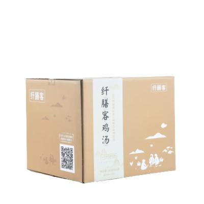 China Recyclable Chicken Soup Packaging Box Universal Packaging Transport Food Packaging Box for sale