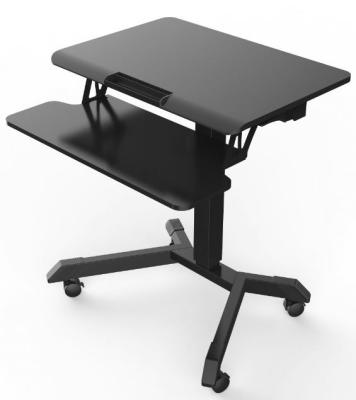 China (Size) Mobile Stand Laptop Adjustable Rolling Desk 23-56 Inch/132lbs Capacity/Height 0.75-1.15M Adjustable Cart With Board for sale