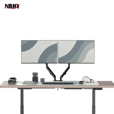 China Adjustable (Height) Stand Up Standing Desk Table Smart Desk Furniture Double Height Adjustable Electric Motor Ergo for sale