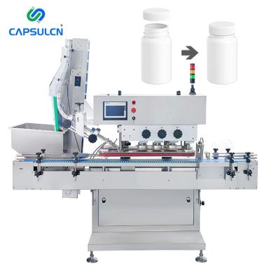 China High Speed ​​Automatic Food Cap Squeezing Machine Seal Put Plastic Bottle Filling And Bottle Capping Machine for sale