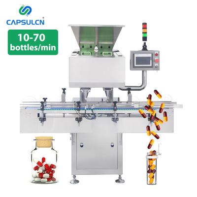 China Pharmaceutical Capsule 16 Tablet Channel Softgel Hard/Soft Medical Automatic Capsule Counter Counting Bottling And Filling Machine for sale