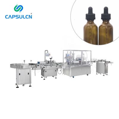 China Food Machine Automatic Liquid Filling Capping Line For Small Oral Liquid Bottle for sale