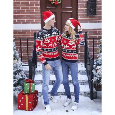 China 2022 Anti-Wrinkle Ugly Sweater Ugly Sweater Mens And Womens Christmas Couples Couples Happy Family Christmas Sweater Custom Made for sale