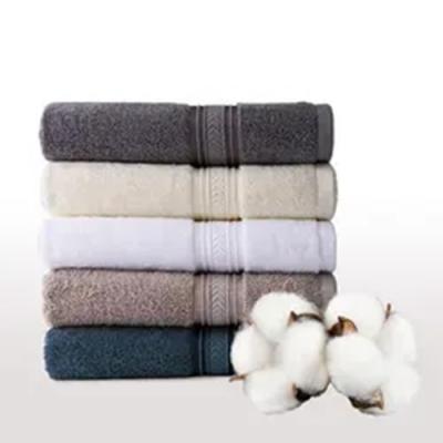 China Sustainable High Quality Luxury 5 Star Hotel Spa Brand Cotton Bath Towel Set Soft Cotton Bath Towels for sale