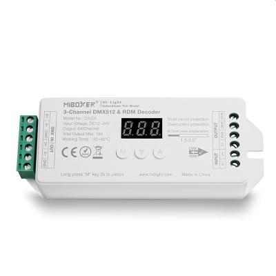 China NEW Milight 3-Channel Constant Voltage RGB DMX512 Wireless Decoder for LED Lights for sale