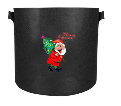 China Pot 3/5/7/10/15 Single Gallon Fabric Felt Christmas Grow Bag For Plant for sale