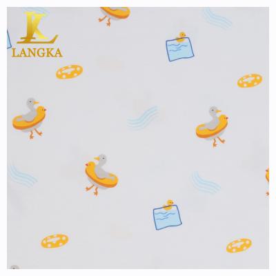 China Langka Stock Lot Anti Static Knit Service Fabric Knitted Custom Anti Bacterial Baby Bamboo Cotton Interlock Printing for sale