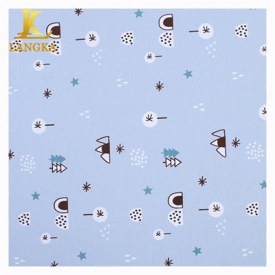 China Digitally Printed 100% Cotton Langka Tank Top Anti Static Cartoon Fabric Anti Bacterial Printing Fabric for sale