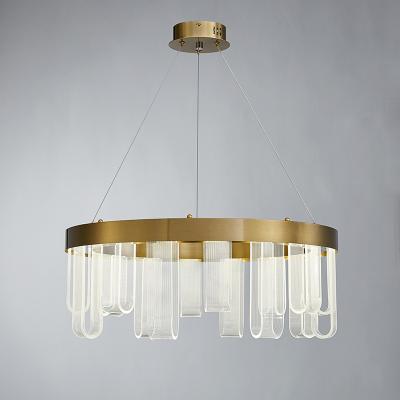 China Modern Nordic Creative Design Postmodern Light Luxury Round Chandelier For Living Room Dining Room Bedroom for sale