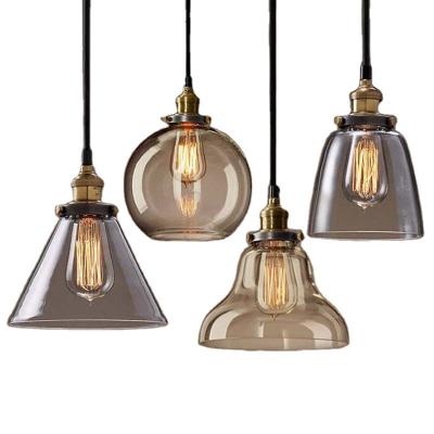 China CLAXY Ecopower Edison Vintage Style 1-Light Industrial Industrial Pendant Glass Hanging Light for sale