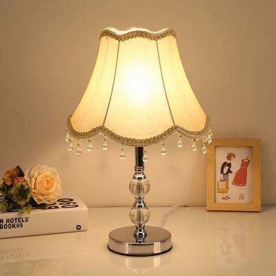 China European modern simple creative warm crystal table lamp for bedroom study room for sale