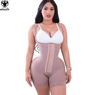 China 2022 high quality plus size antibacterial shapewear puerperal jumpsuit girdles colombianas de fajas full waist trainer body shaper for women for sale