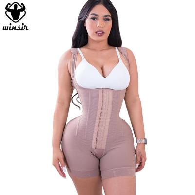 China Antibacterial wholesale faha body shaper post surgery barrel colombian fajas-reductor fajas belt with wait trainer and open crotch shapewear for sale