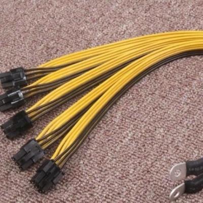 China PSU PCI PCI-E PCIE 6 Pin Power Splitter Cables Power Supply Riser PCI-e Cable for sale