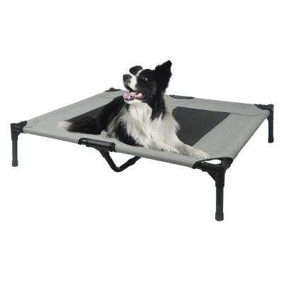 China CANBO Travel Customized Portable Foldable Outdoor Pet Bed Lightweight Raised Raised High Dog Bed For Small And Large Dogs for sale