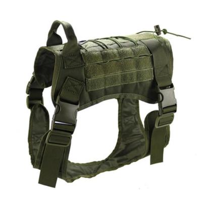 China Sustainable Working Military Adjustable Camouflage K9 Harness Dog Training Tactical Vest for sale