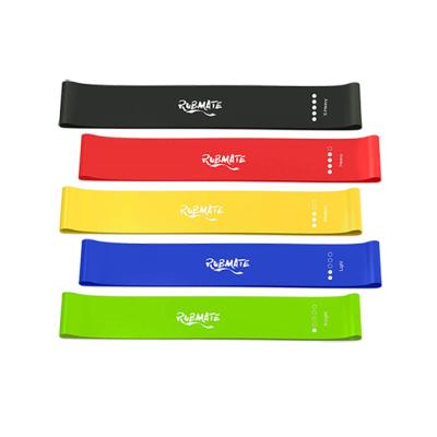 China 100% Natural Latex Fitness Mini Bands Resistance Loop Bands Exercise Set Latex Resistance Bands for sale