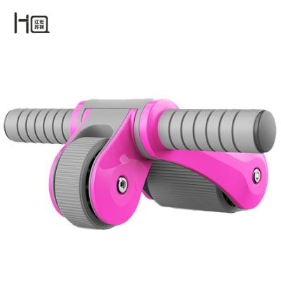 China Hot Selling Fitness Exercise Muscle Training Folding Ab Wheel Roller Kit for sale