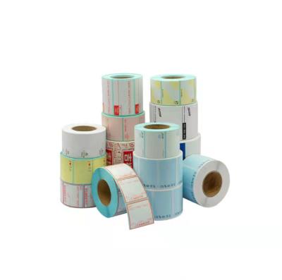 China Waterproof Hot Self-adhesive Custom Sticker Label Self-adhesive Shipping Label Sticker Paper Packaging Paper Roll for sale