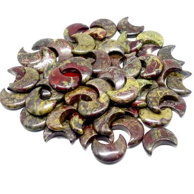 China China High Quality Carving Crafts Dragon Blood Stone Moon Crystal Stone Healing For Home Decoration Dragon Blood Stone Shape Fengshui for sale