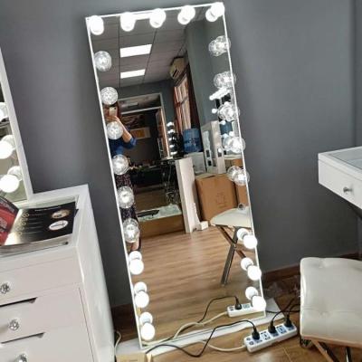 China 2019 Newest Floor Mirror Frameless Floor Mirror With Lights for sale