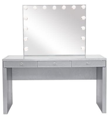 China 2020 Hottest Style Makeup Table Bedroom 3 Drawer Table With Mirror for sale