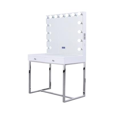 China High quality white makeup table makeup dressing table bedroom hollywood mirror vanity table for sale for sale