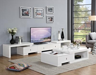 China 2021 high quality OEM adjustable household living room glossy white (newest design others) coffee table for sale for sale