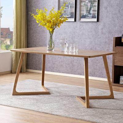 China Wholesale Unique Design Adjustable Durable Household Factory Price Porcelain Ash Veneer Wood (Other) Dining Table For Kitchen for sale