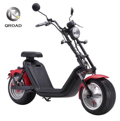 China QROAD Factory 60V 20Ah Dual Battery Citycoco Unisex Scooter With EEC Approval for sale