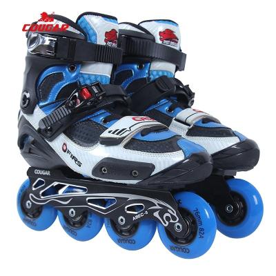 China Professional Adult Man 4 Wheels Integrated Roller Skates with Fixed Plastic Fiberglass. for sale