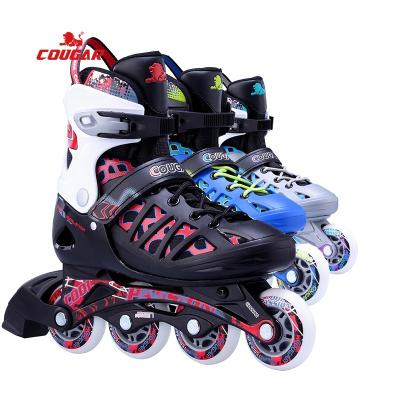 China Durable Adjustable 76mm 80mm PU Wheels Inline Roller Skates For Adult Lady Men Skating Beginners for sale