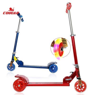 China MHBC-01 Child Roller Kick Kick Flashing Scooter with Adjustable Height 3 Aluminum Light Up PU Rolls Kids for 3- 15 years for sale