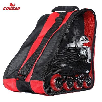 China One-Shoulder Skates Bag Cougar Brand Nylon Material Roller Skate Shoulder Bags for sale