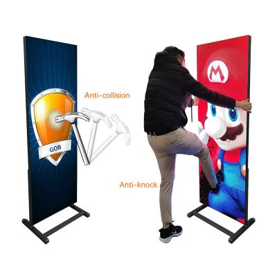 China MOUTH LED Indoor Poster Player 1080P P2.5 Indoor Outdoor Ultrathin LED Poster Maw LED Poster For Text, Graphics, Video for sale