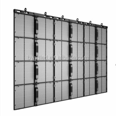 China Vidoe Giant Outdoor Transparent LED Display Screen For Advertising Video for sale