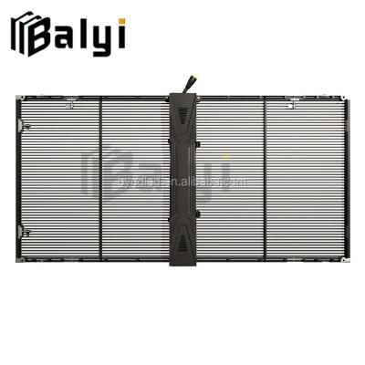 China Shenzhen Video Cheap Transparent Led Screen Display , P5 Full Color Transparent LED Display Screen for sale