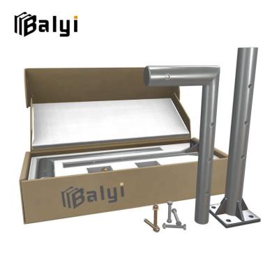 China Baiyi's Advertising L Shape Installation Bracket For Full HD LED Curtain Screen In Full Sey Transparent Video for sale