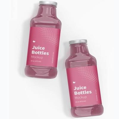 China Beverage Factory Wholesale Quality Excellent 16 Ounce Glass Juice Bottle for sale