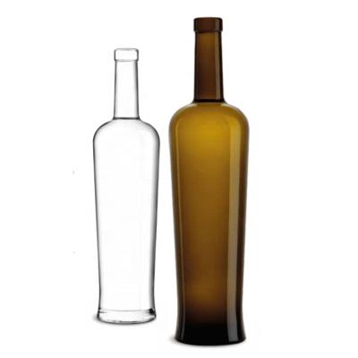 China Beverage Factory Wholesale Cheap Price Borosilicate Colored Glass Wine Bottle for sale