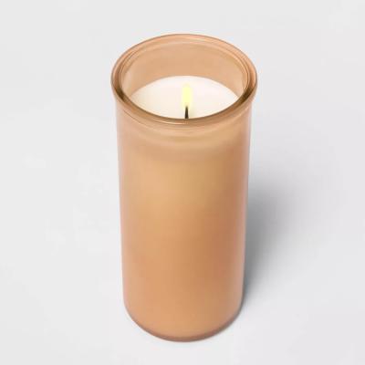 China Wholesale stocked 7oz 8oz 9oz 10oz 15oz frosted empty OEM logo printing frosted candle glass jars for sale